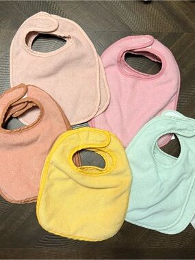 Soft Terry Baby Bibs - Pastel Color 10 Pack